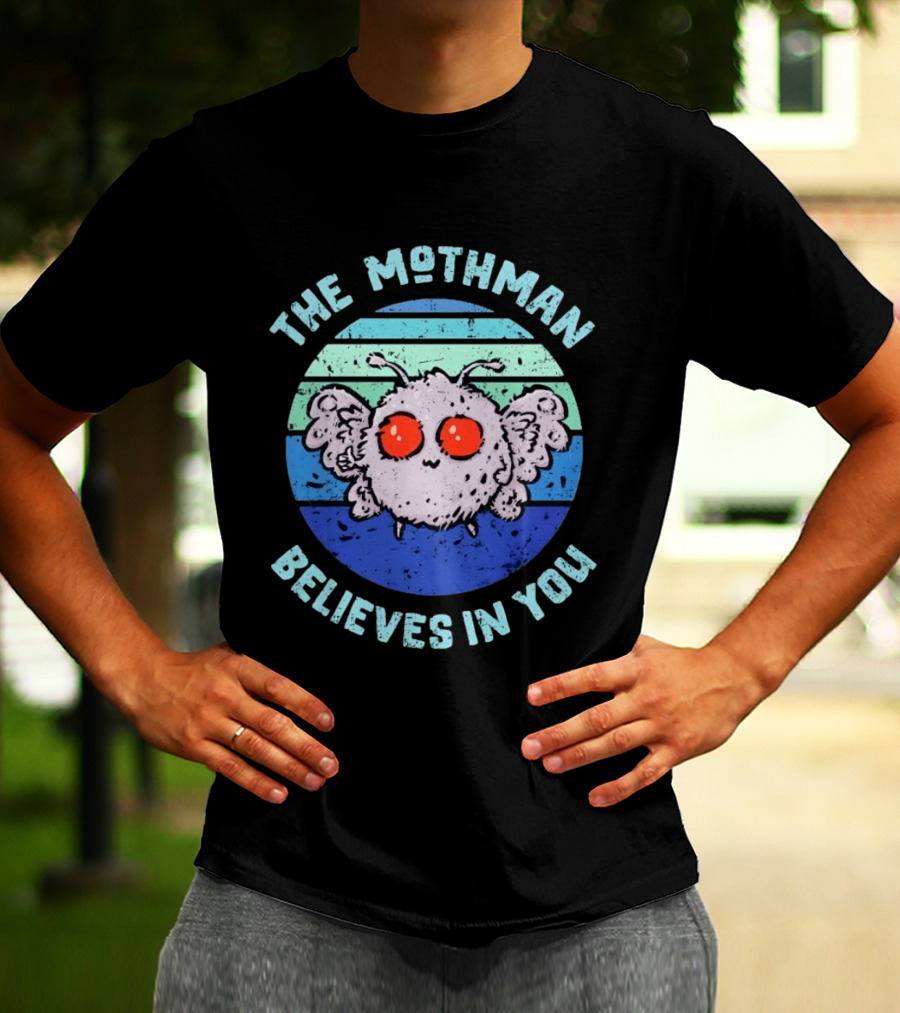 The Mothman Believes In You Distressed T-Shirt