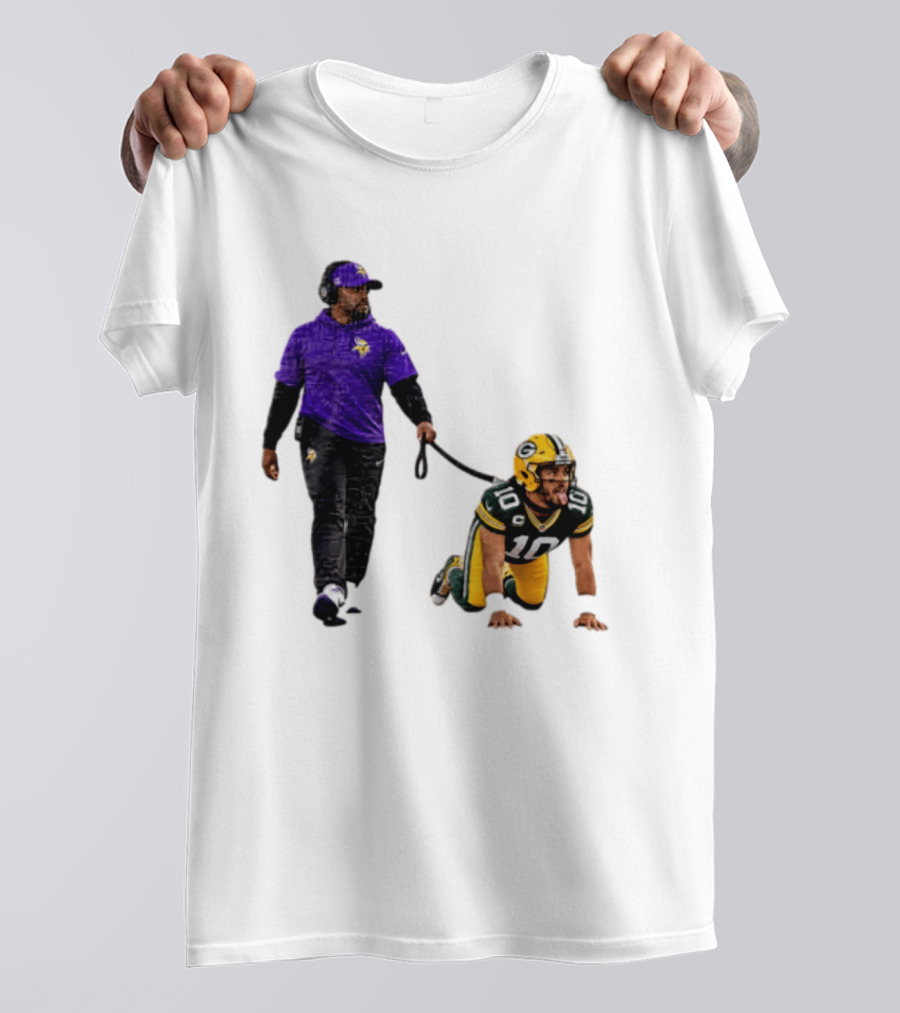 Brian Flores Minnesota Vikings Dominating Jordan Love Green Bay Packers NFL Meme T-Shirt