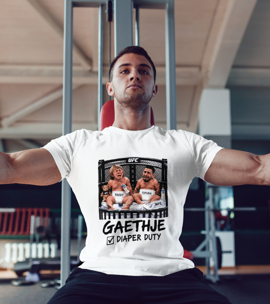 UFC Gaethje Diaper Duty Paddy Topuria Cage Fight T-Shirt