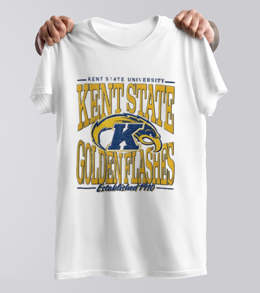 Kent State University Golden Flashes 1910 Blue Yellow Eagle T-Shirt