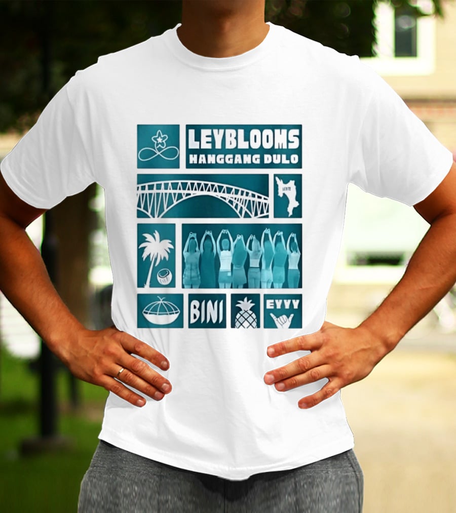 Leyblooms Hanggang Dulo Bini Eyyy Leyte Bridge Palm Coconut Pineapple T-Shirt