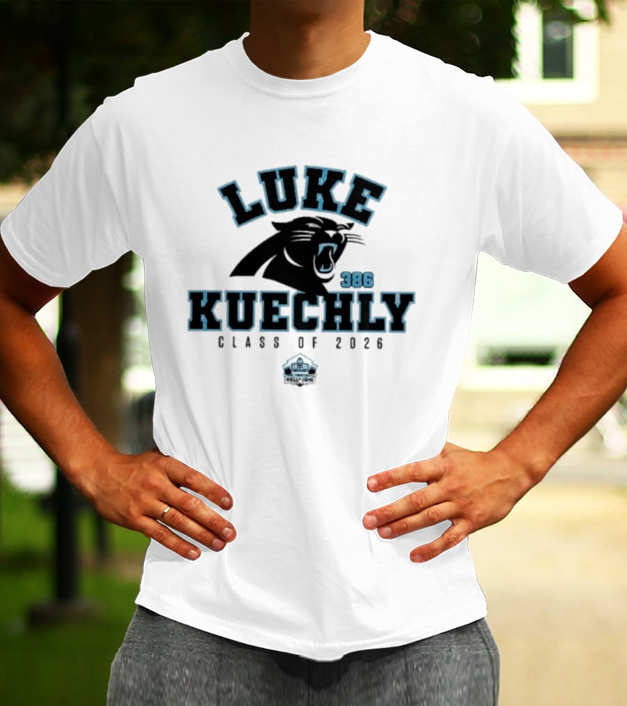 Luke Kuechly Panthers 386 Class Of 2026 Enshrinee Panthers T-Shirt