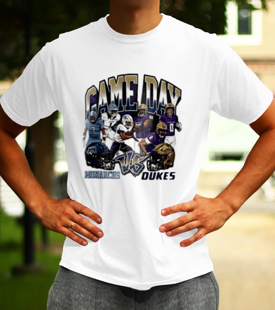 Old Dominion Monarchs Game Day Vs James Madison Dukes NCAA 2026 T-Shirt