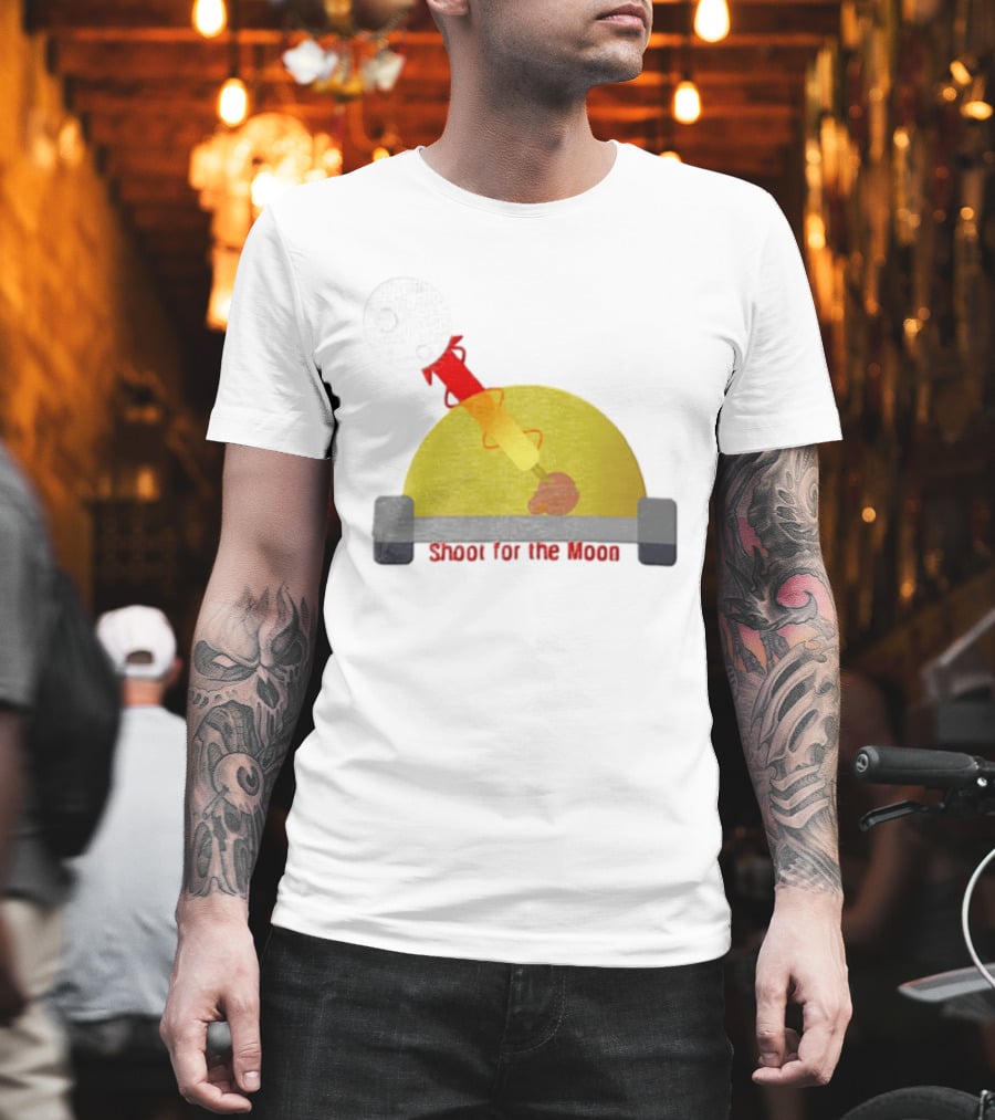 Shoot For The Moon Rocket Launcher Animation T-Shirt