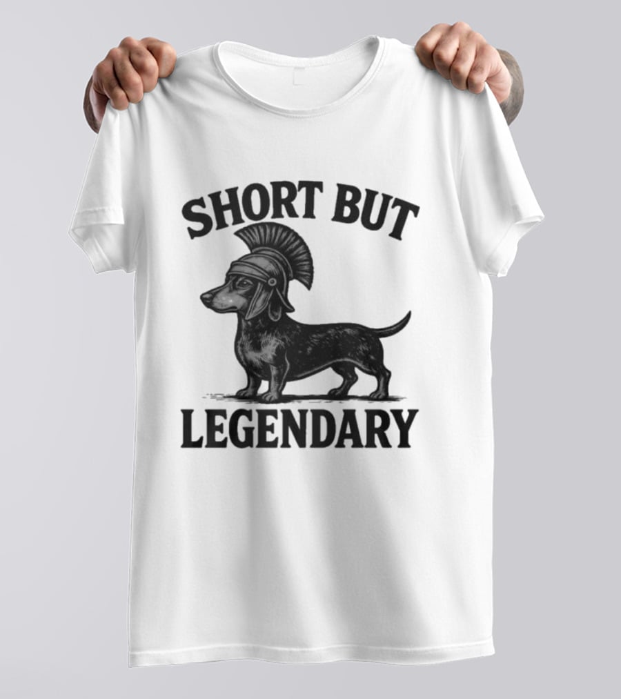 Short But Legendary Roman Warrior Wiener Dog T-Shirt