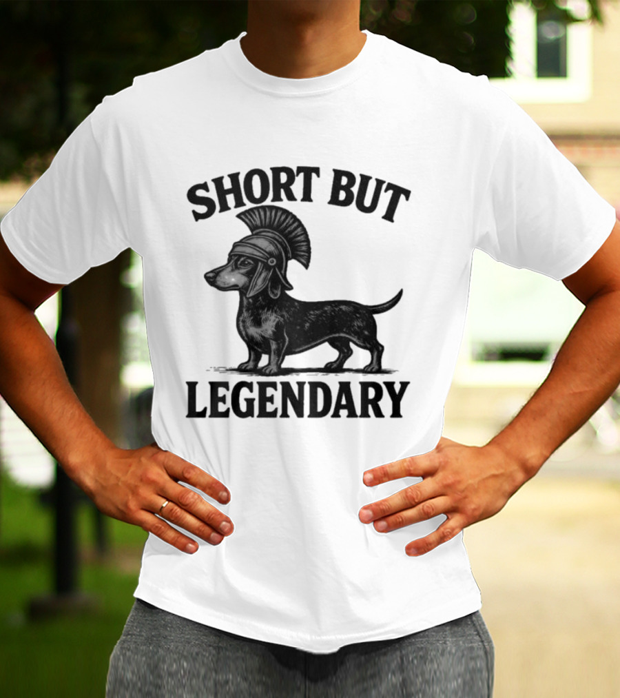 Short But Legendary Roman Warrior Wiener Dog T-Shirt