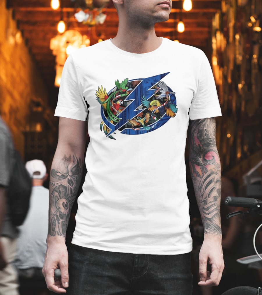 Tampa Bay Lightning NHL Tropical Birds Parrot Toucan Floridian T-Shirt