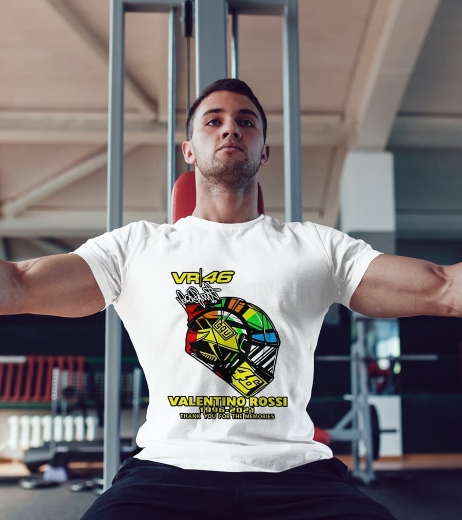 Valentino Rossi VR46 1996 2021 Thank You For The Memories Helmet T-Shirt