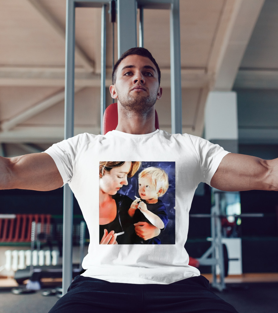 When You Light Up So Does He Anti Smoking Awareness T-Shirt