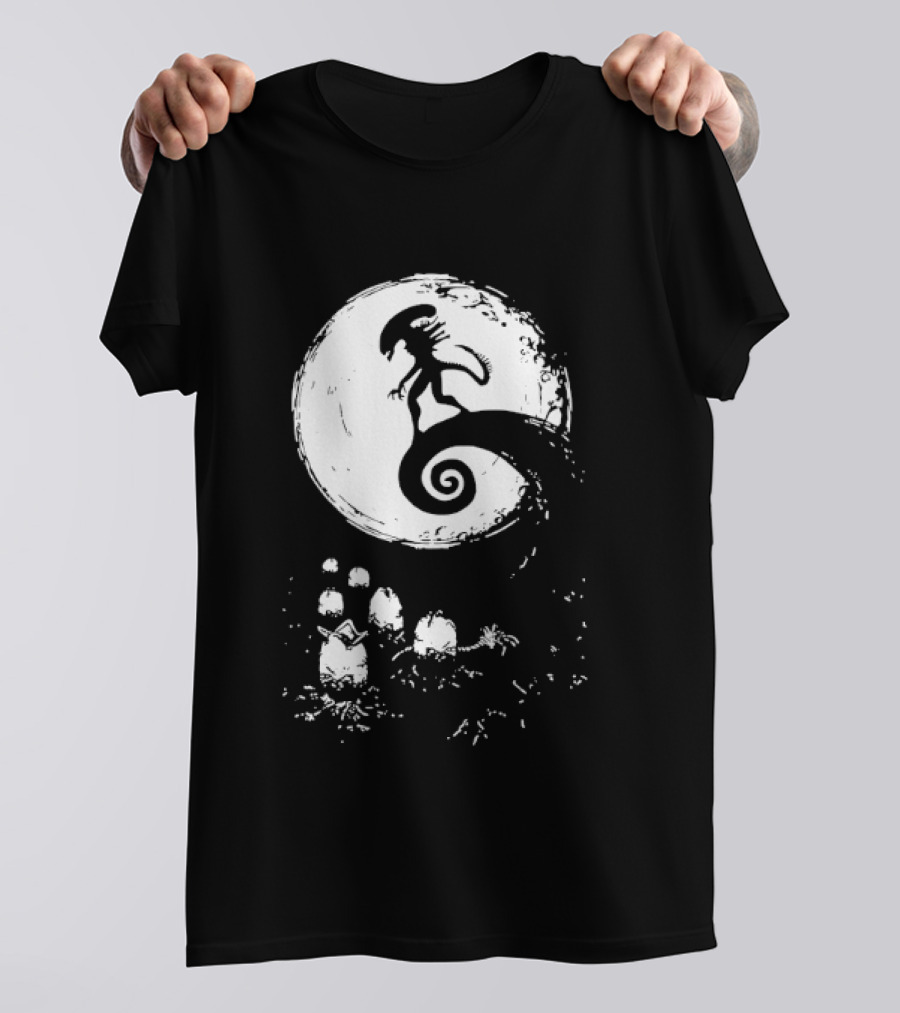 Alien Xenomorph Nightmare Before Christmas Mashup T-Shirt