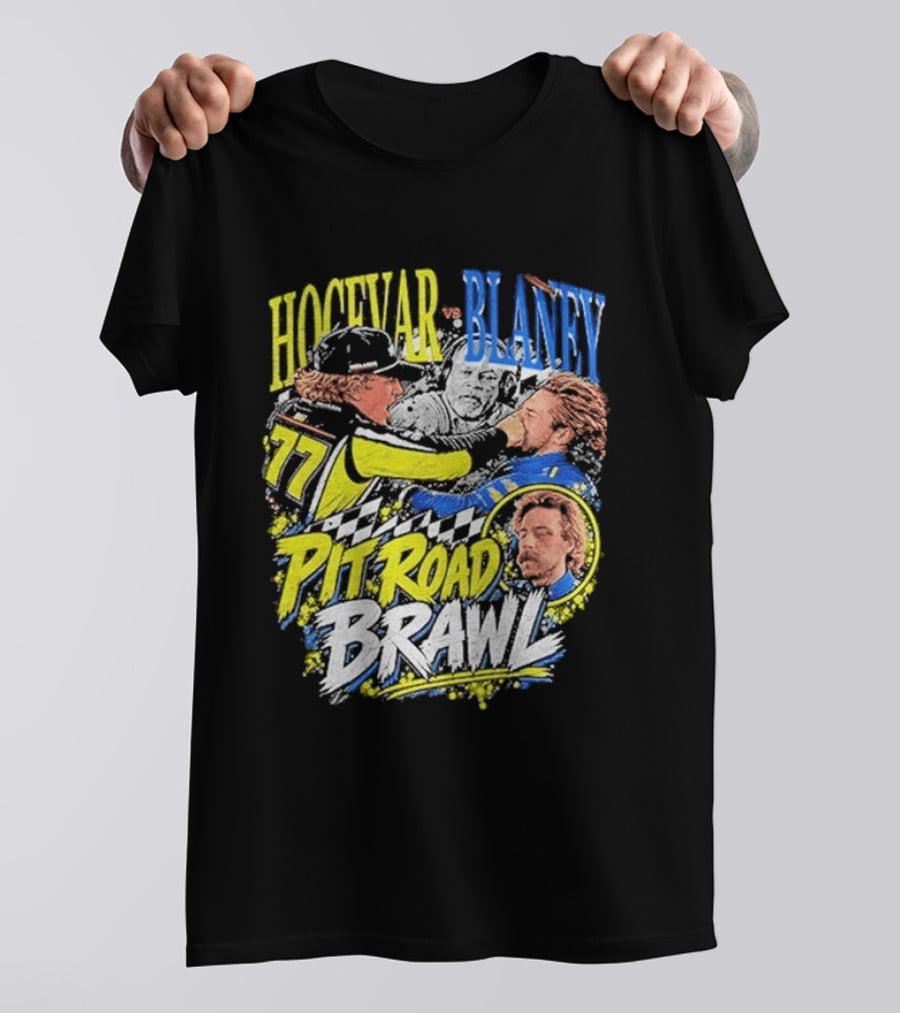 Hocevar Blaney Pit Road Brawl Racing 77 T-Shirt