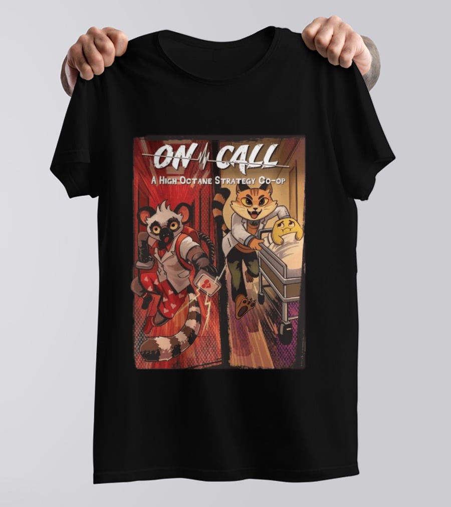 On Call A High Octane Strategy Co Op Lemur And Cat Doctors In Action T-Shirt
