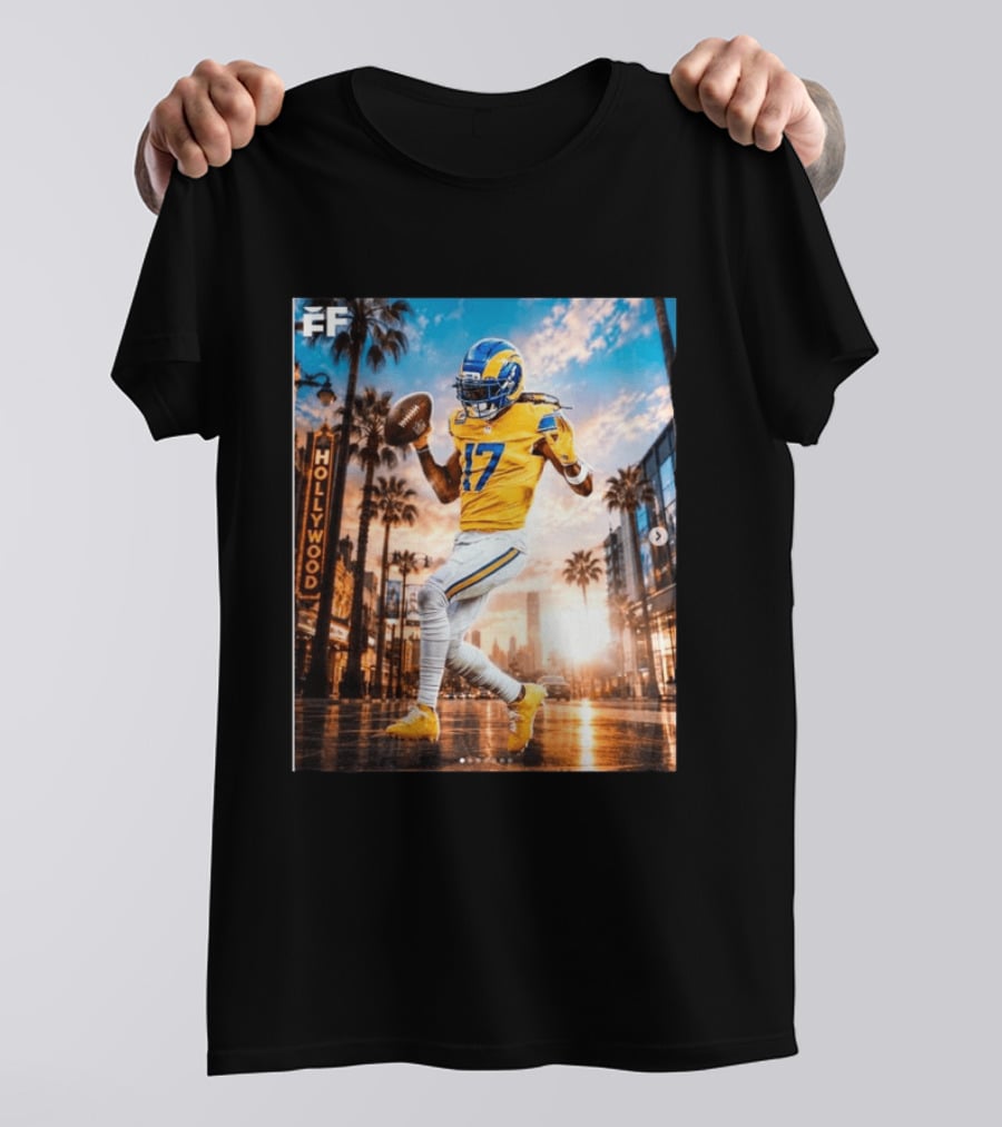 Los Angeles Rams Hollywood Davante Adams 17 Football Player T-Shirt