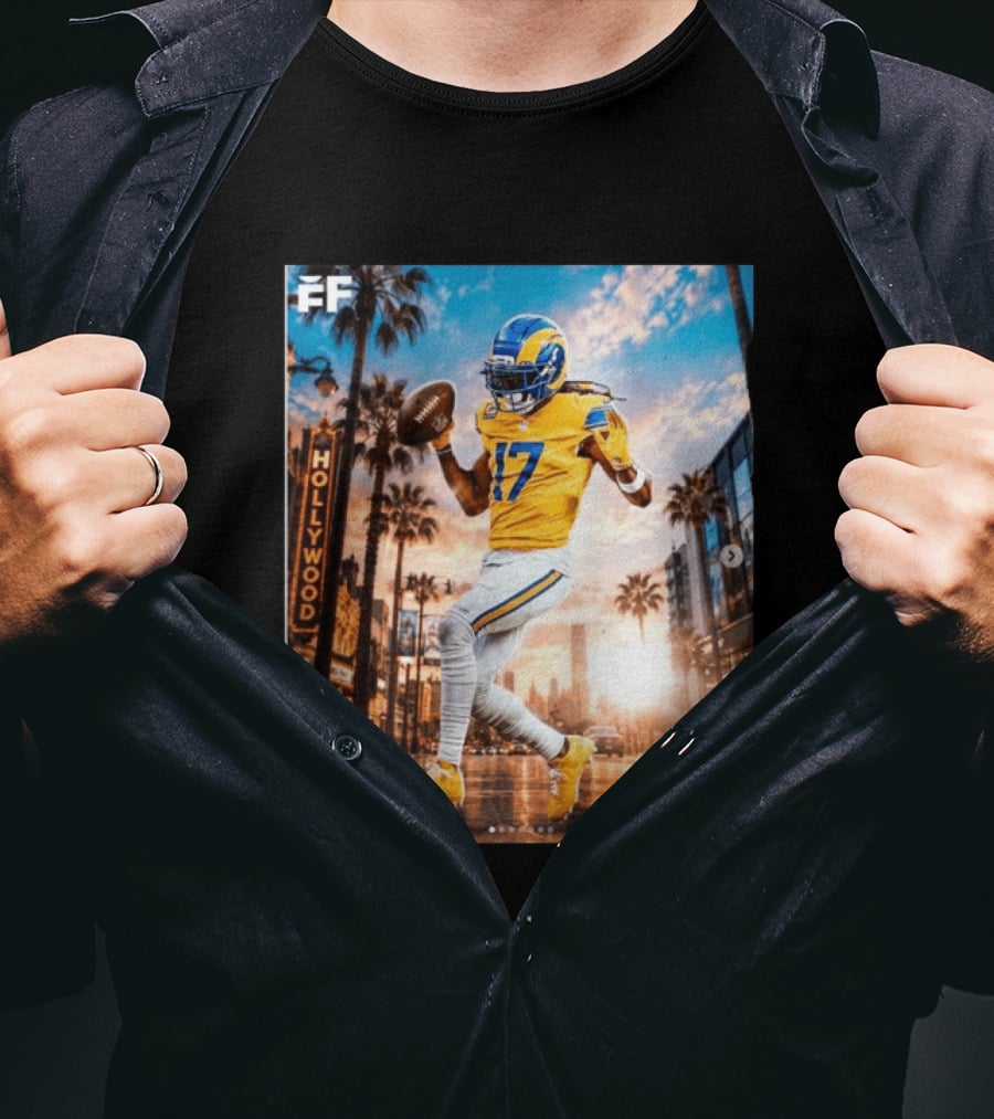 Los Angeles Rams Hollywood Davante Adams 17 Football Player T-Shirt