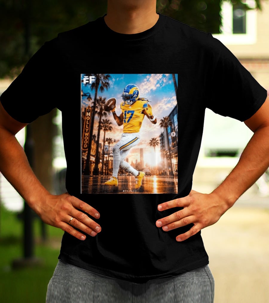 Los Angeles Rams Hollywood Davante Adams 17 Football Player T-Shirt