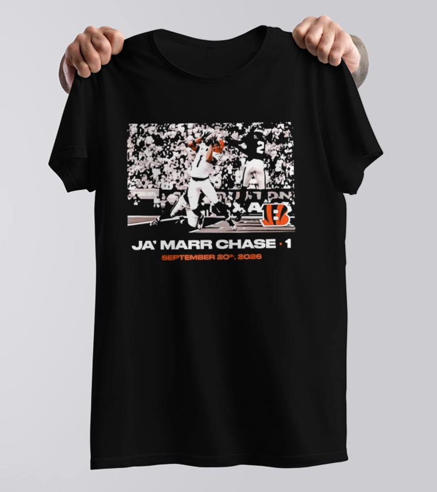 Ja'Marr Chase 1 Cincinnati Bengals September 20 2026 T-Shirt