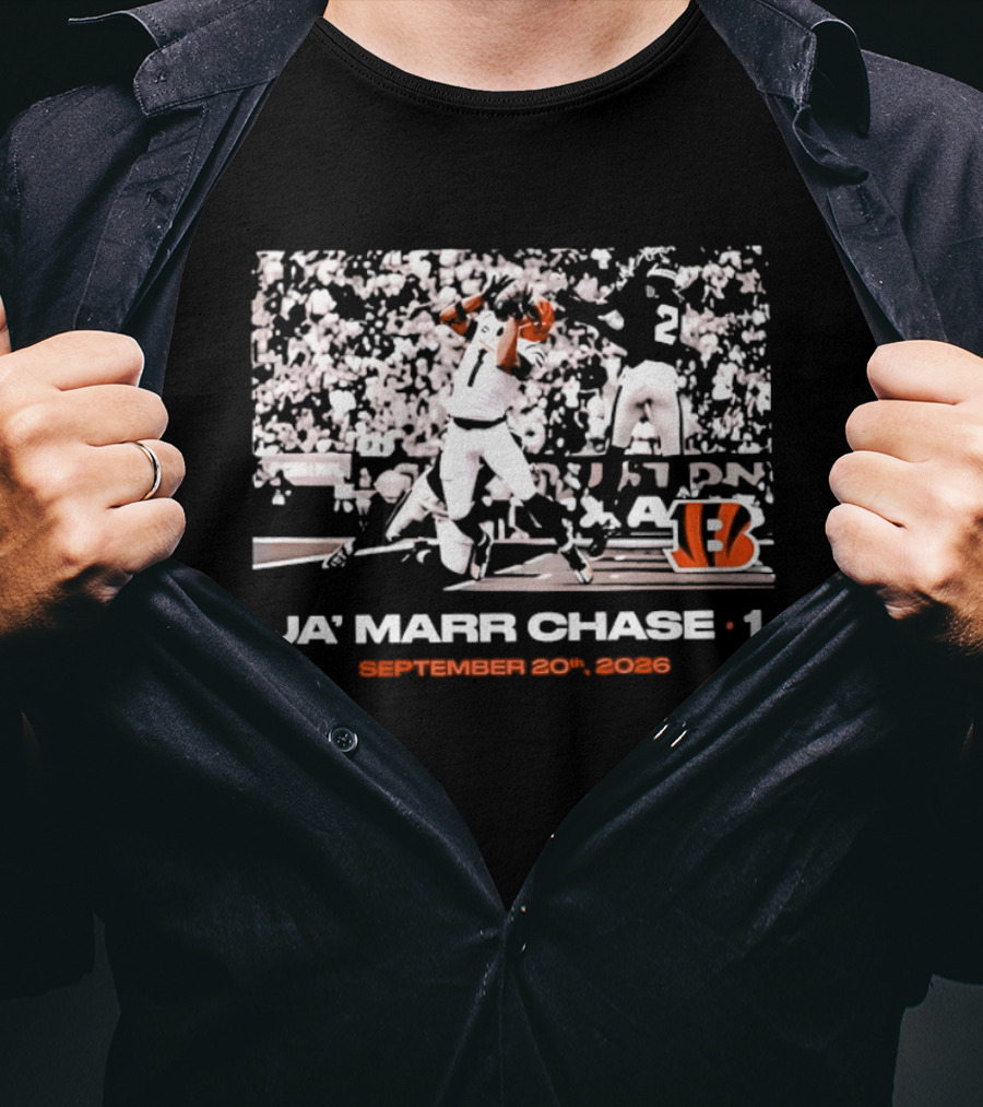 Ja'Marr Chase 1 Cincinnati Bengals September 20 2026 T-Shirt
