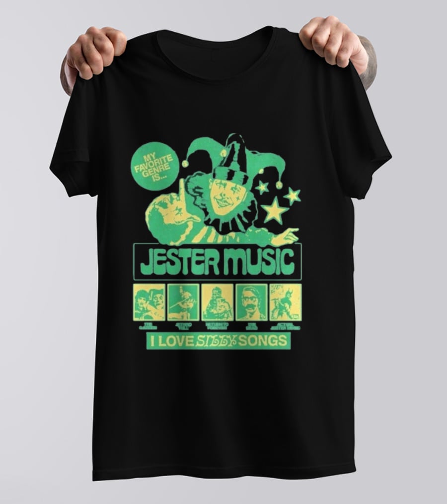 Jester Music My Favorite Genre Is The Garden Jethro Tull Return To Forever The Dead I Love Silly Songs T-Shirt