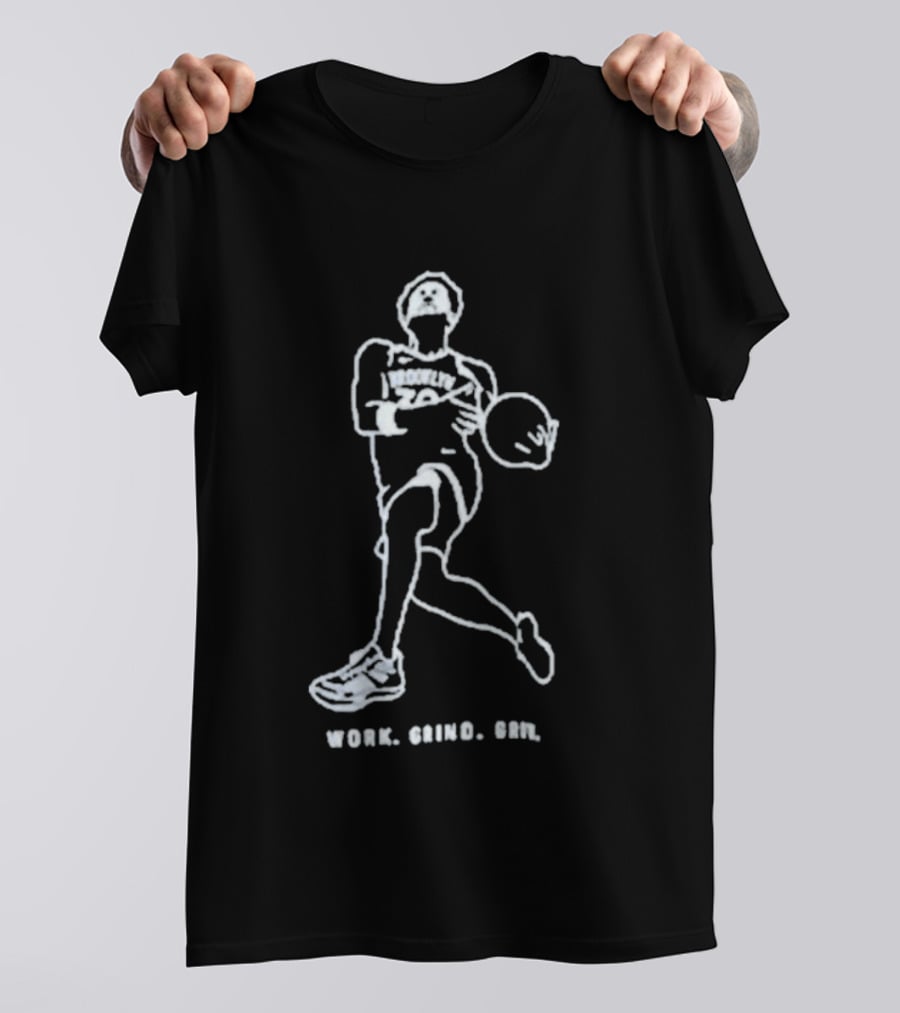 Julius Randle Basketball Work Grind Grow T-Shirt