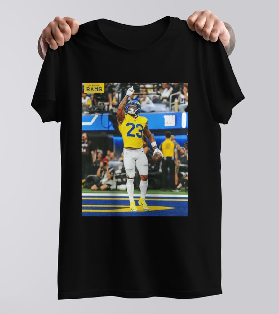 Los Angeles Rams Kamren Kinchens #23 NFL Football Jersey Celebration T-Shirt