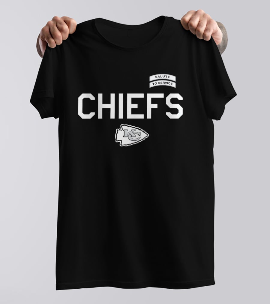 Kansas City Chiefs Salute To Service CHIEFS KC Arrowhead T-Shirt