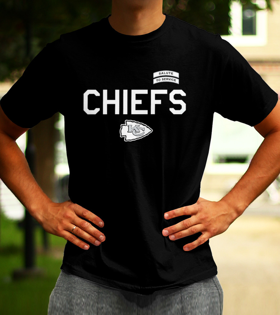 Kansas City Chiefs Salute To Service CHIEFS KC Arrowhead T-Shirt