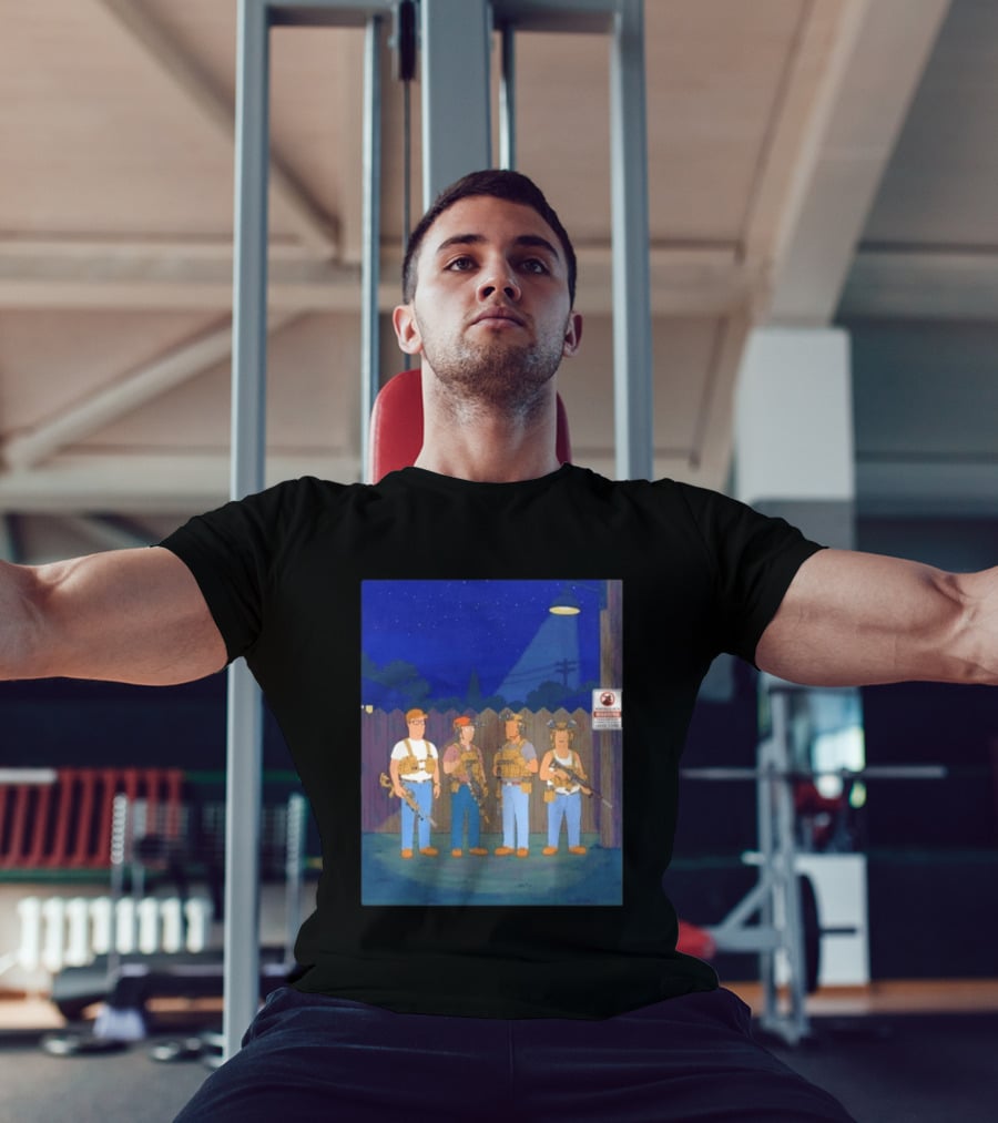 Neighborhood Tactical Squad Warning King Of The Hill T-Shirt