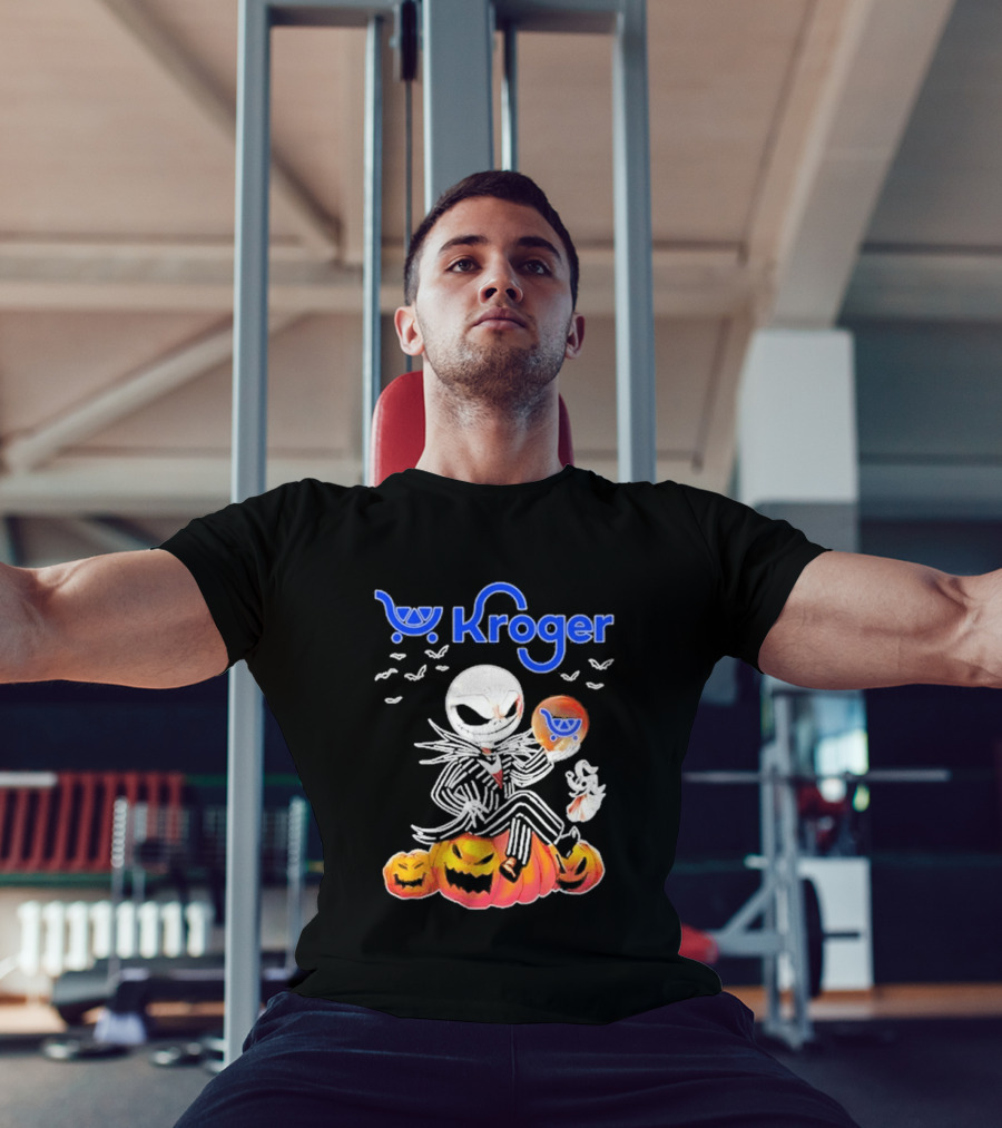 Kroger Jack Skellington Zero Halloween Pumpkin Balloons T-Shirt