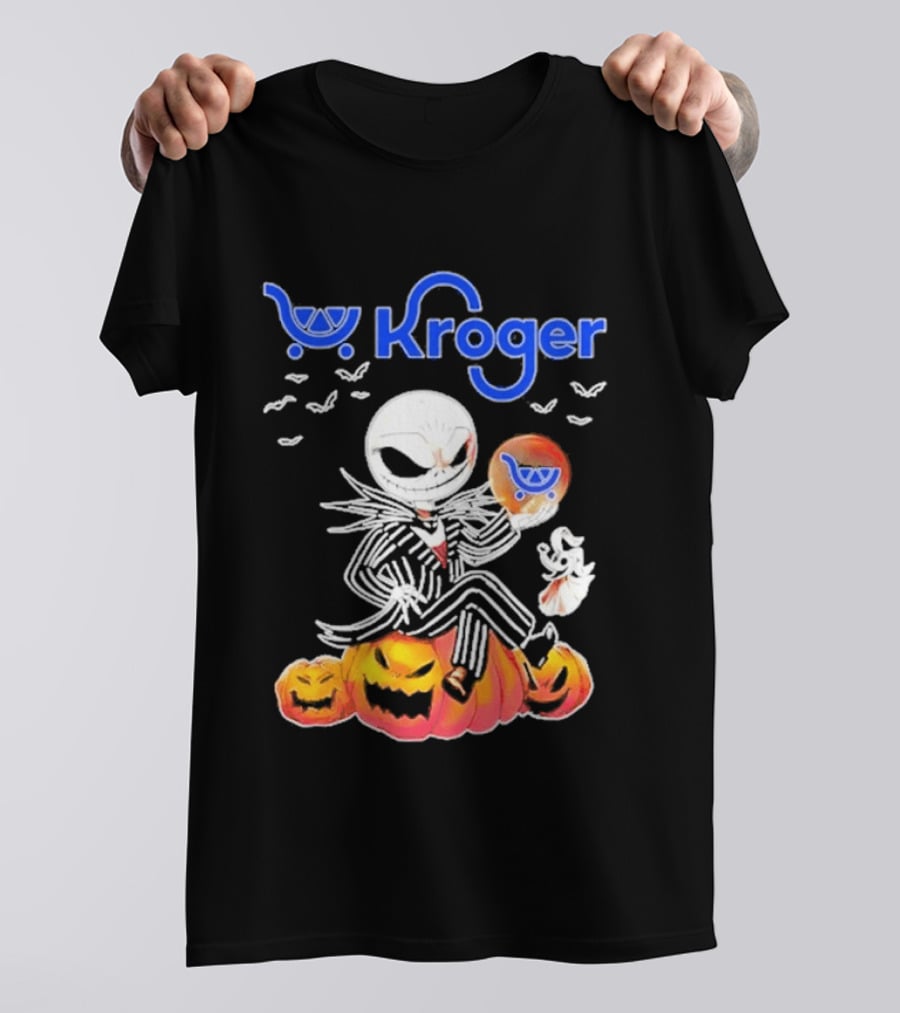 Kroger Jack Skellington Zero Halloween Pumpkin Balloons T-Shirt
