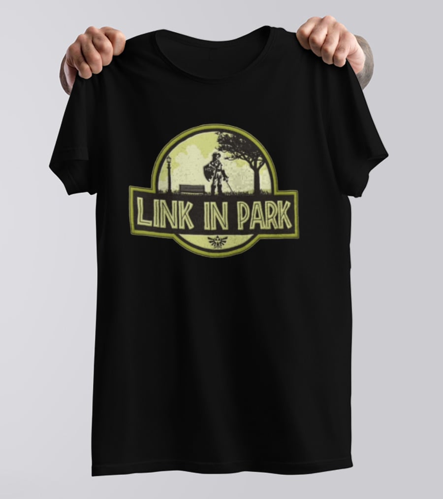Link In Park Sword And Shield Hero Outdoors Scene T-Shirt