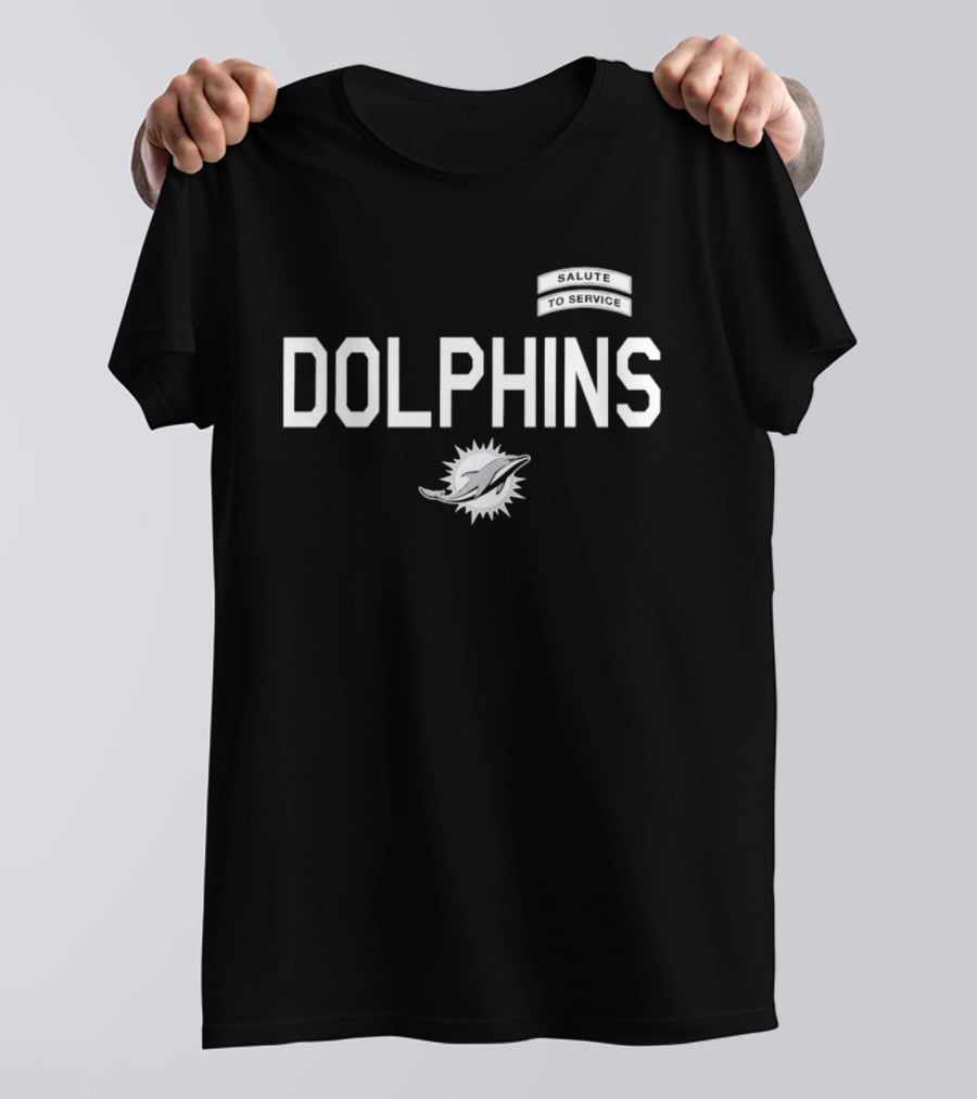 Miami Dolphins Salute To Service Dolphins Football T-Shirt