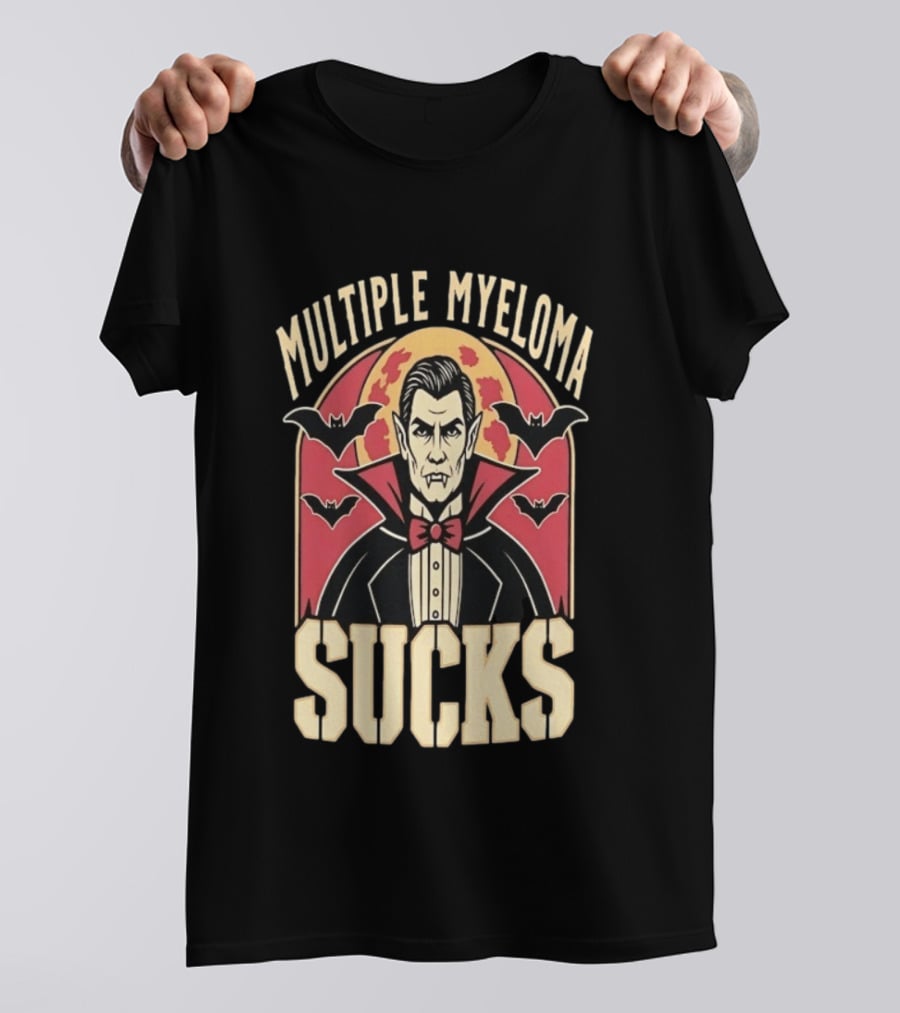 Multiple Myeloma Sucks Vampire Bats Awareness T-Shirt