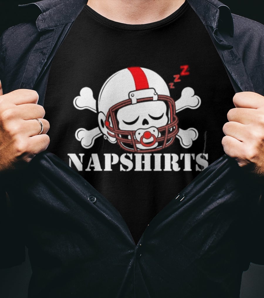 Napshirts We're Back Co Skull Football Helmet Nebraska Cornhuskers T-Shirt