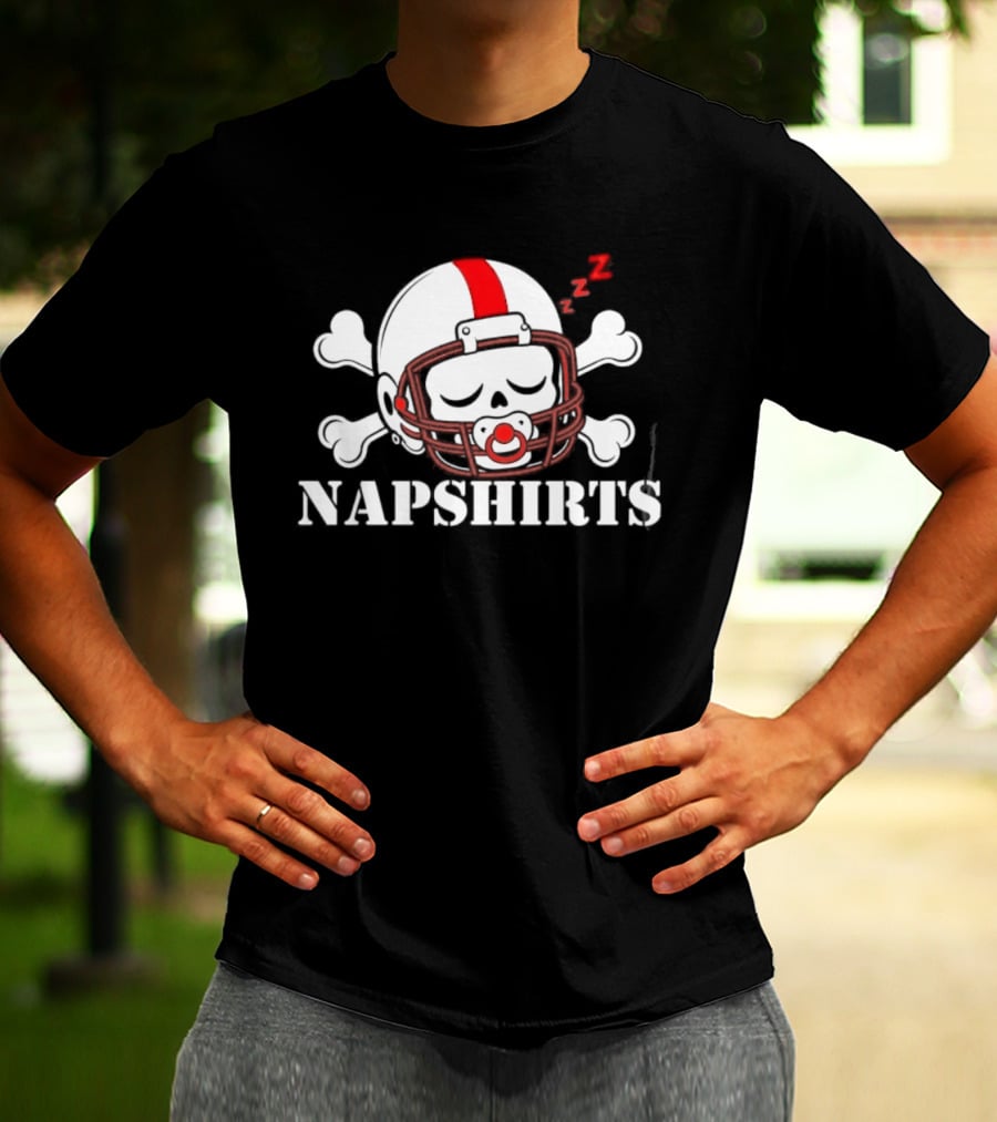 Napshirts We're Back Co Skull Football Helmet Nebraska Cornhuskers T-Shirt