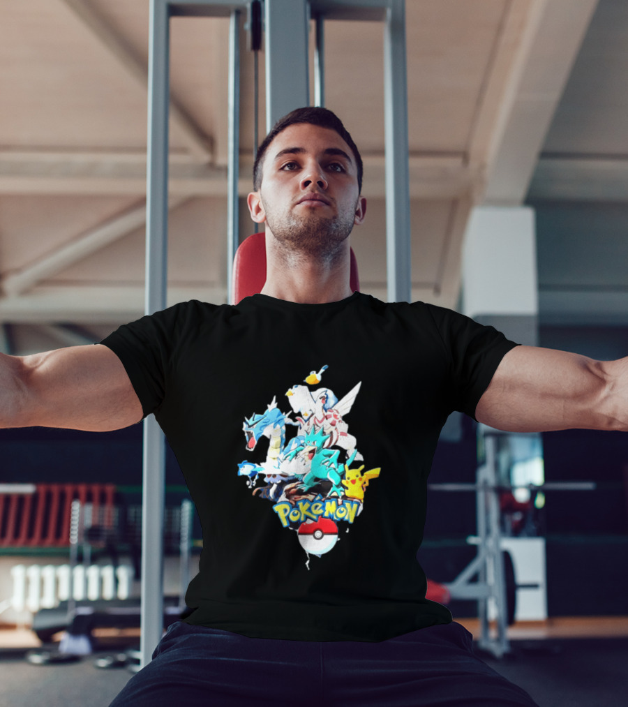Pokemon Pikachu Gyarados Ralts Golduck Pelipper Dialga Poke Ball T-Shirt