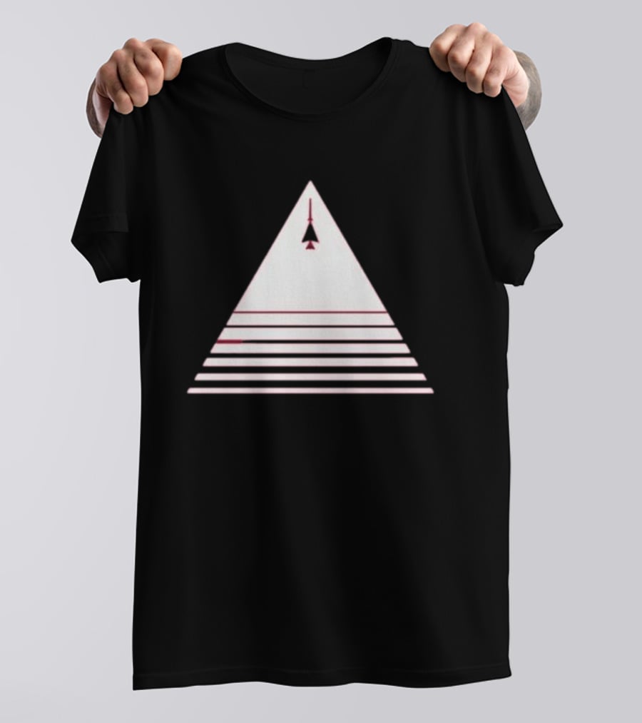Stuart Fails To Save The Universe Stuart Bloom Jet Airplane Triangle Pyramid T-Shirt