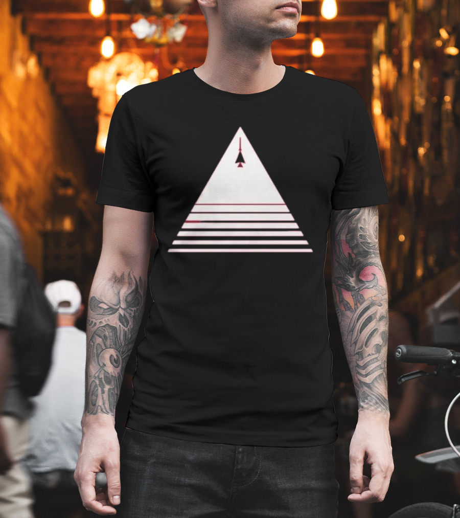 Stuart Fails To Save The Universe Stuart Bloom Jet Airplane Triangle Pyramid T-Shirt