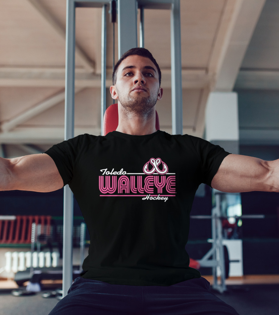 Toledo Walleye Pink Hooks Hockey ECHL T-Shirt