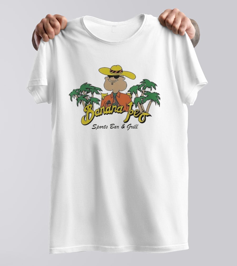 Banana Joe's Sports Bar & Grill Tropical Palm Island Vibes T-Shirt