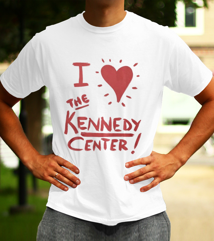 I Love The Kennedy Center Bold Red Heart T-Shirt