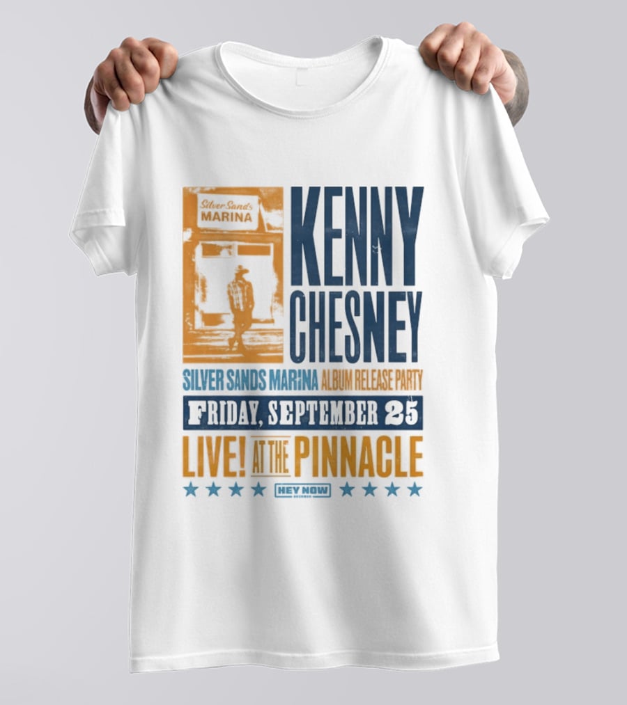 Kenny Chesney Silver Sands Marina Album Release Party Friday September 25 Live At The Pinnacle Stars T-Shirt