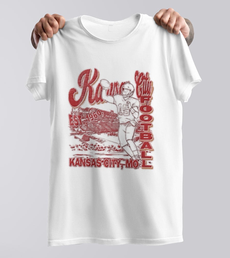 Kansas City Chiefs Football 1960 Patrick Mahomes Quarterback Kansas City MO T-Shirt