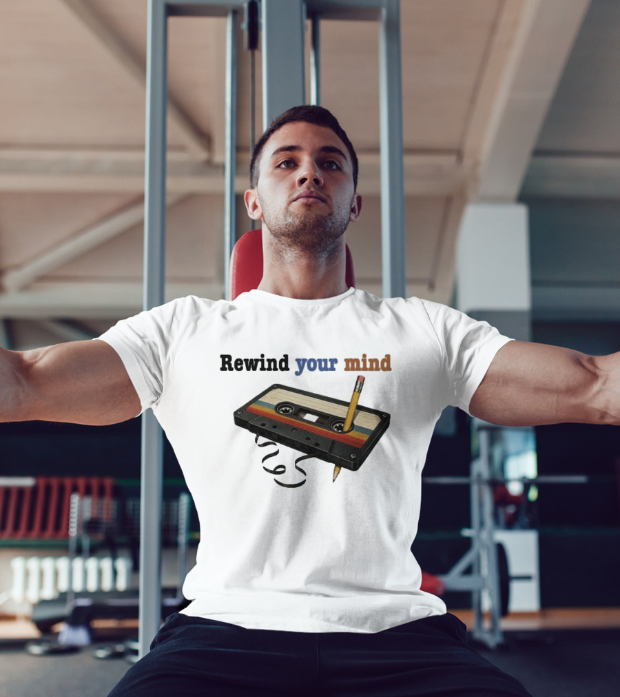 Rewind Your Mind Cassette Pencil Day By Day Co T-Shirt