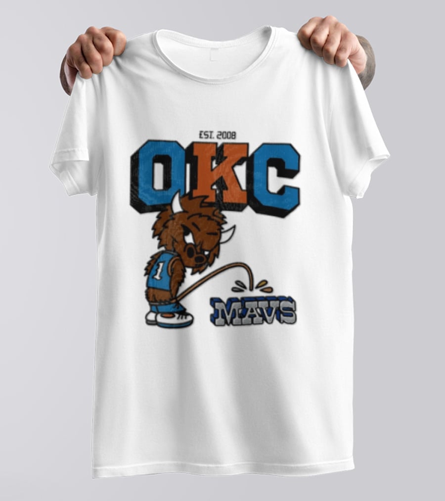 Oklahoma City Thunder Rumble On Dallas Mavericks Mavs Rivalry T-Shirt