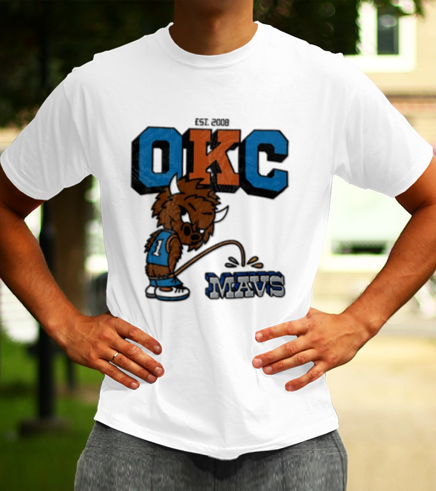 Oklahoma City Thunder Rumble On Dallas Mavericks Mavs Rivalry T-Shirt