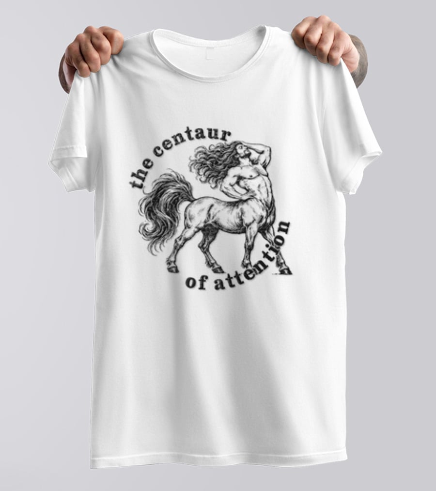 The Centaur Of Attention Muscular Man Horse Body Sketch T-Shirt
