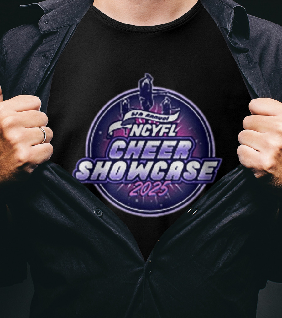 5th Annual NCYFL Cheer Showcase 2025 Event T-Shirt