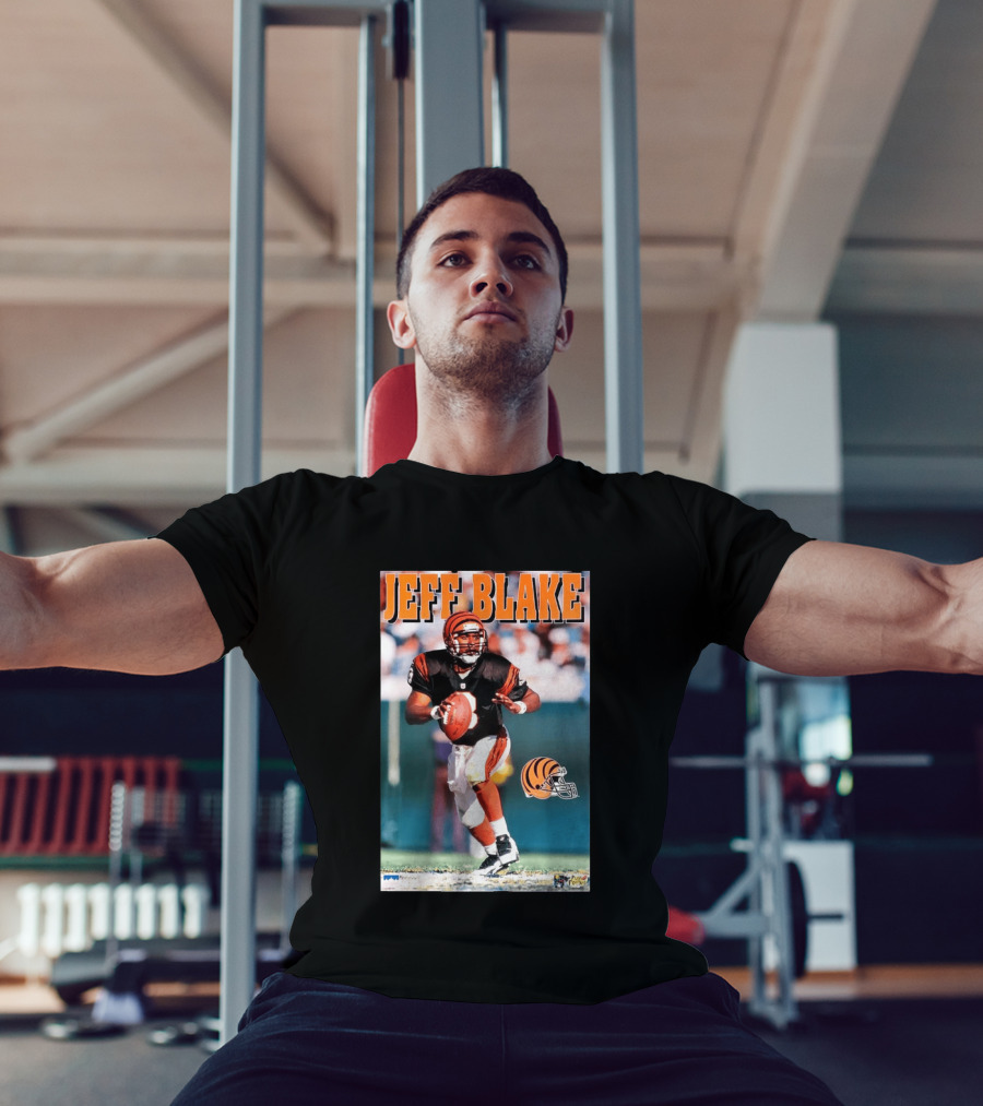 Cincinnati Bengals Jeff Blake Quarterback Action NFL Football T-Shirt