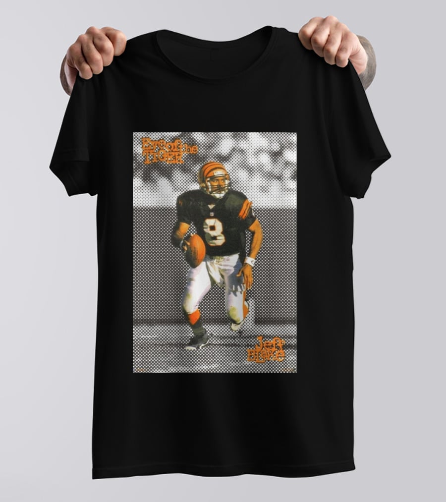 Jeff Blake Eye Of The Tiger Cincinnati Bengals Football QB T-Shirt
