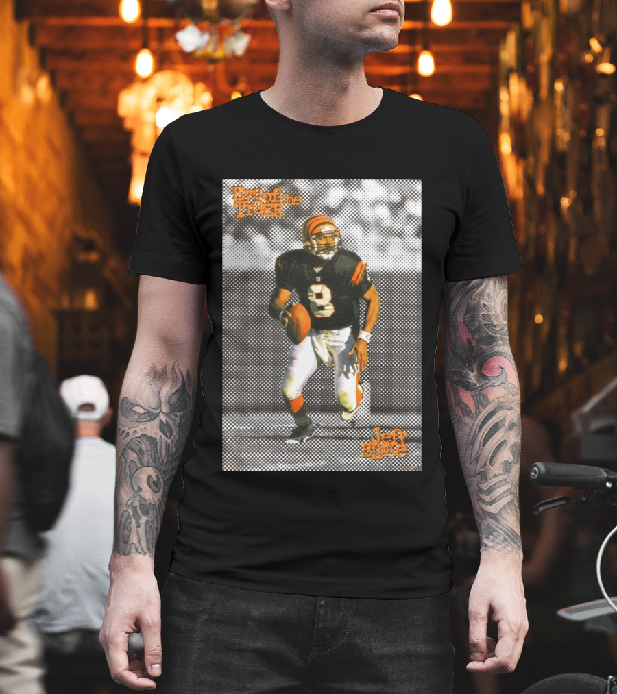 Jeff Blake Eye Of The Tiger Cincinnati Bengals Football QB T-Shirt